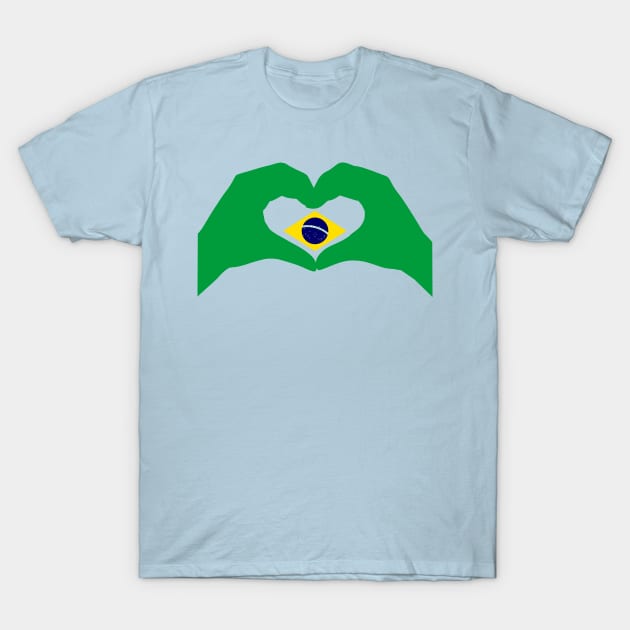 We Heart Brazil Patriot Flag Series T-Shirt by Village Values